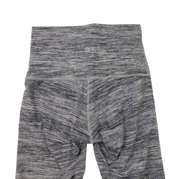 Lululemon Heathered Gray Crop Leggings Size 4 - Picture 4 of 6
